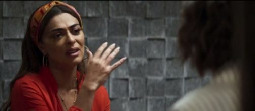 Maria da Paz visita Josiane em 'A Dona do Pedaço'. (Reprodução/TV Globo)