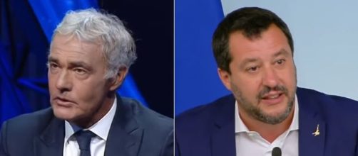 Massimo Giletti e Matteo Salvini.