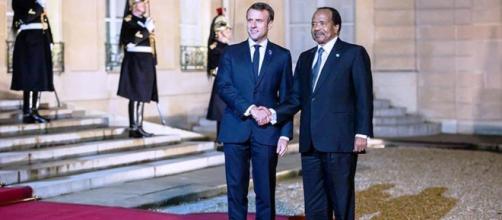 Les chefs d'Etats de la France et du Cameroun (c) Google