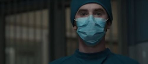 Dr, Murphy (Freddie Highmore) relates his personal story to reach a young patent on 'The Good Doctor.' [Image source: ABC/YouTube]