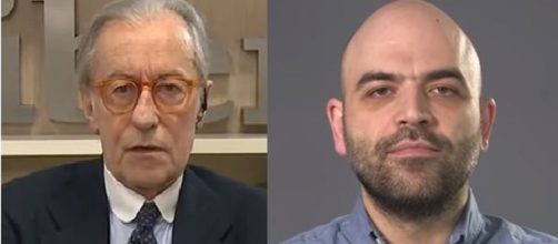 Vittorio Feltri e Roberto Saviano.