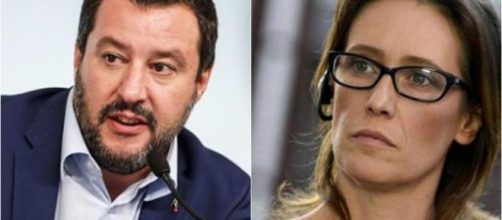 Matteo Salvini e la sorella di Stefano Cucchi