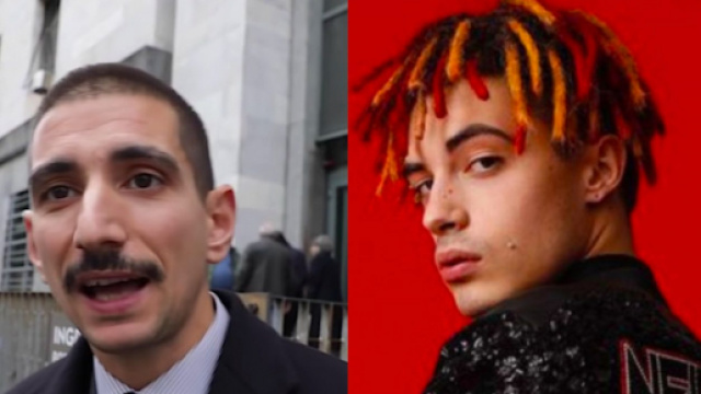 L'avvocato Niccolò Vecchioni a destra, Drefgold a sinistra.