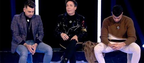 Alberto Armenteros, el Maestro Joao y Pol Badía, en 'GH VIP 7'. / Telecinco