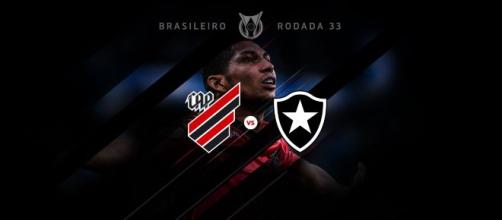 Athletico Paranaense e Botafogo se enfrentam pela 33ª rodada do Campeonato Brasileiro. (Reprodução/Athletico.com.br)