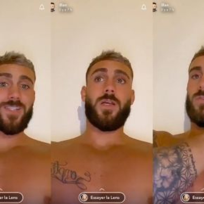 Illan réagit à l'arrivée de Mujdat. Credit: Capture d'écran/Snapchat