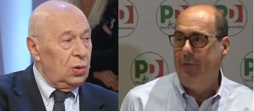 Paolo Mieli e Nicola Zingaretti.