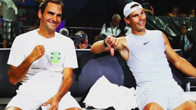 Roger Federer et Rafael Nadal. Credit: Instagram/rogerfederer