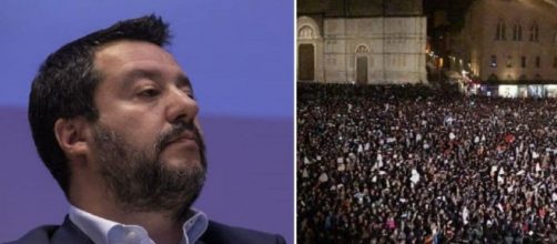 Scontro aperto tra Matteo Salvini e le sardine