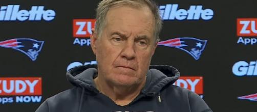 Belichick said reporters should talk to Kraft about Brown's apology. [Image Source: New England Patriots/YouTube]
