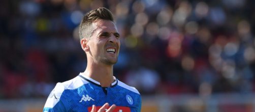 Arkadiusz Milik, attaccante polacco del Napoli.