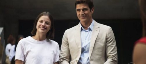 Régis e Jô gravam cenas finais da novela 'A Dona do Pedaço'. (Reprodução/ TV Globo)