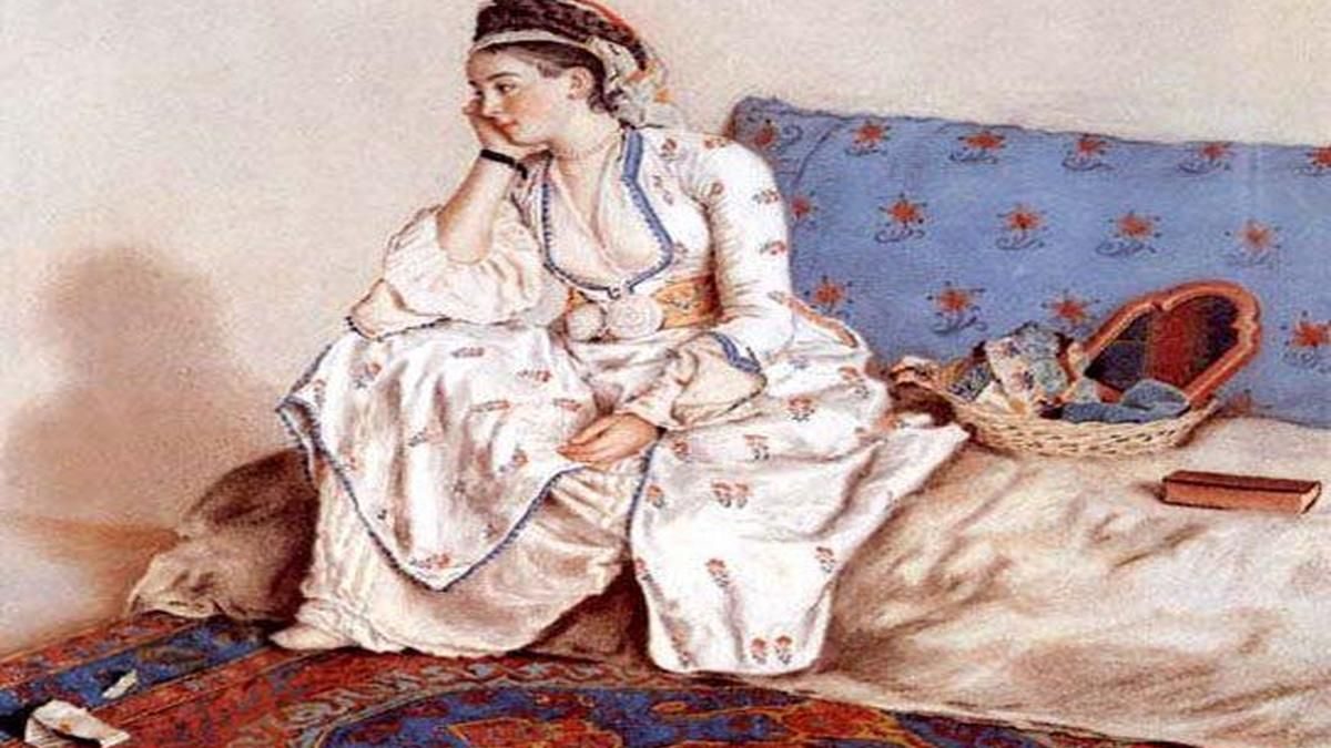 Jean Etienne Liotard, Woman in Turkish Dress, Seated on a Sofa