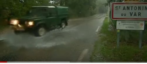 Flood alerts as heavy rain lashes parts of France and Italy. [Image source/euronews (in English) YouTube video]