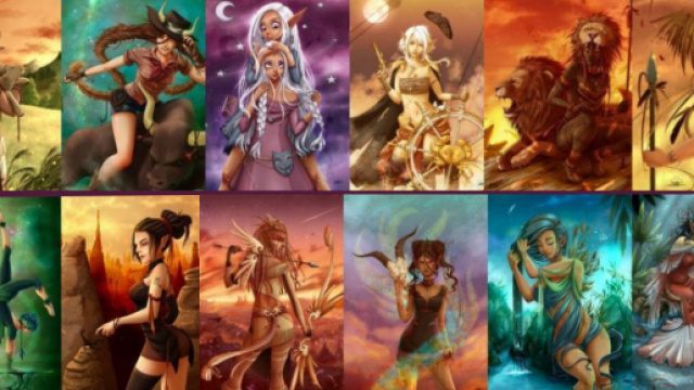 Rappresentazione dei dodici segni dello zodiaco