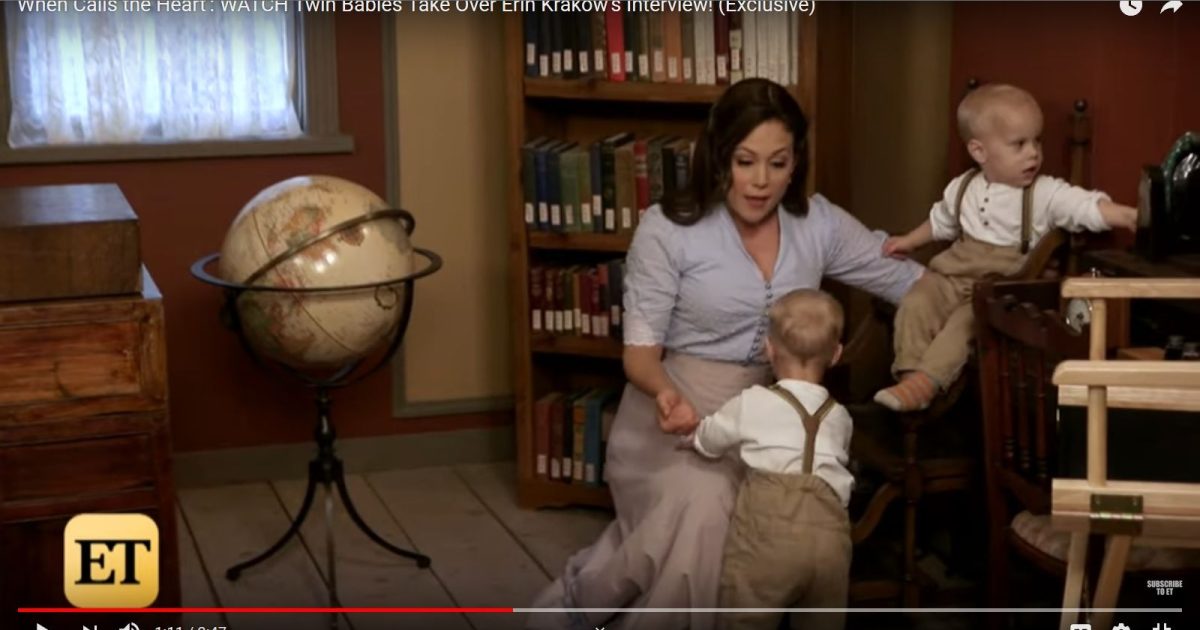 Erin Krakow gets sweetly bamboozled by ‘When Calls the Heart’ baby co-stars