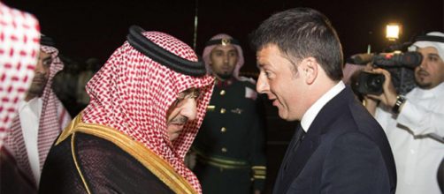 Matteo Renzi in Arabia Saudita con i produttori di armi