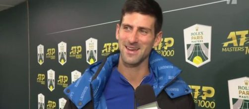 Novak Djokovic at 2019 Paris Masters [image source: Tennis Channel - YouTube]