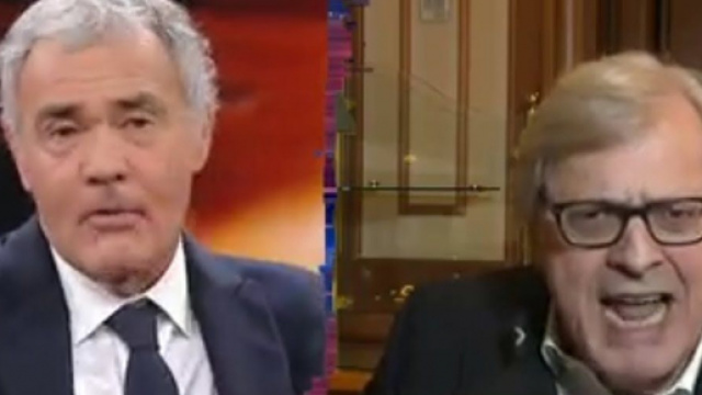 Vittorio Sgarbi scatenato a Non &egrave; l'Arena