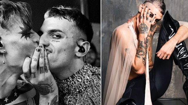Achille Lauro e Boss Doms, cantante e producer, entrambi romani, classe 1990 e 1988.
