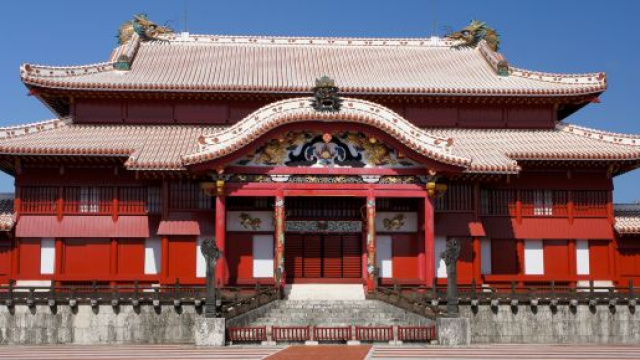 Il castello giapponese di Shuri.