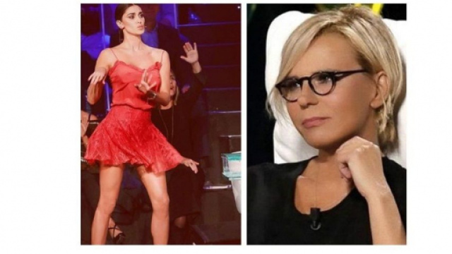 Belen Rodriguez ripresa da Maria De Filippi sulla pronuncia, lei: 'Non ho detto uccello'.