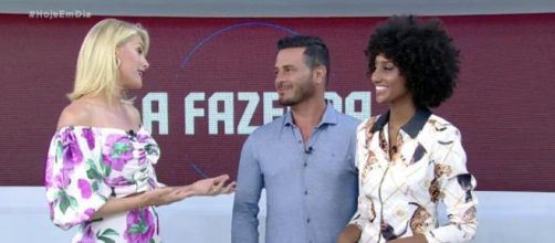 Rodrigo Phavanello e Sabrina Paiva participam do programa "Hoje em Dia". (Reprodução/RecordTV)