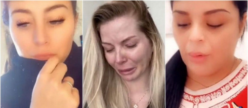 Maylone, le bébé de Jessica Thivenin et Thibault Garcia a frôlé la mort. Anaïs, Sarah Fraisou et Julia réagissent. ®Snapchat : Anaïs, Sarah.