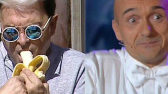 a sinistra Cristiano Malgioglio e a destra Alfonso Signorini