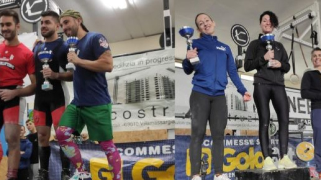 Il podio maschile e femminile della Wilks Point Challenge