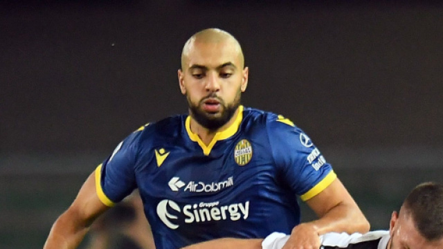 Sofyan Amrabat, calciatore dell'Hellas Verona.