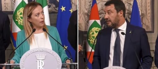 Giorgia Meloni e Matteo Salvini.