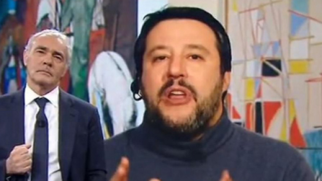 Non &egrave; l'Arena: Matteo Salvini attacca le sardine