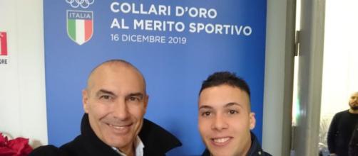 Raffaele Di Maggio ed il suo coach Orazio Scarpa