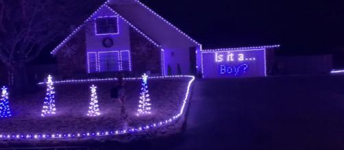 Oklahoma Couple Use Christmas Lights Display for Gender Reveal [Video] - (Image via Storyful Rights Management/Youtube)