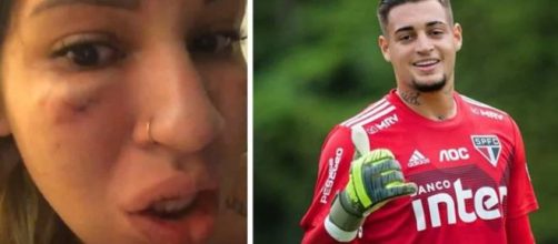 Mulher do goleiro Jean, do São Paulo, acusa o marido de agressão e ele vai preso. (Arquivo Blasting News)