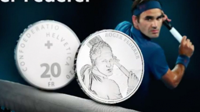 Roger Federer aura sa propre pièce de monnaie en Suisse. Credit: Instagram/rogerfederer