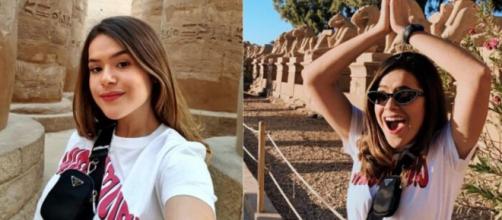 Maisa compartilha selfies divertidas no Egito. (Reprodução/Instagram/@maisa)