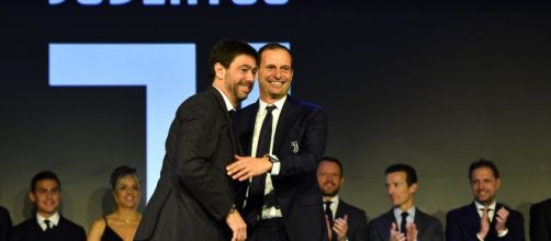 Andrea Agnelli e Massimiliano Allegri, ex tecnico della Juventus.