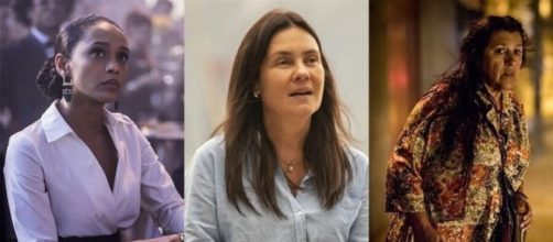 Taís Araújo, Adriana Esteves e Regina Casé são as protagonistas de "Amor de Mãe". (Reprodução/João Cotta/Globo)