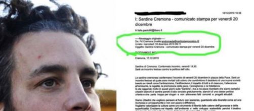 Calderoli pubblica la mail che dimostrerebbe il legame tra il Pd e le sardine