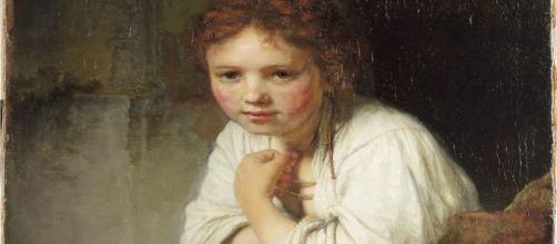 'Girl at a Window' was painted in 1645 when Rembrandt was 39. [Image source: Wikimedia Commons]