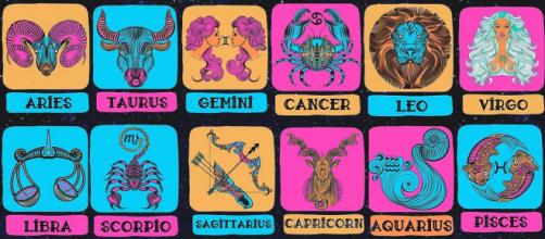 Una rappresentazione dei dodici segni dello zodiaco.