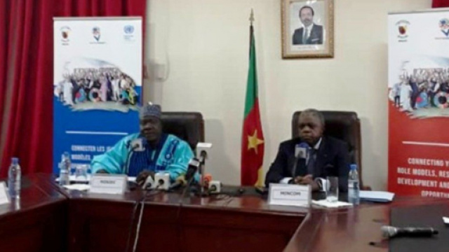 Point de presse du 4 novembre 2019 au Mincom en présence du Ministre de la Jeunesse Mounouna Foutsou (c) Mincom
