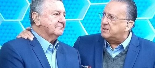 Galvão e Arnaldo na transmissão esportiva da Rede Globo. (Arquivo Blasting News)