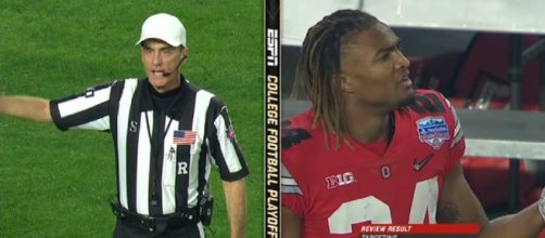 Ohio State Buckeyes: Officials get slammed over controversial decisions in Fiesta Bowl . Image credit:ESPN/Youtube screenshot