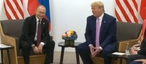Trump, Putin meet on sidelines of G20 summit. [Image source/CNA YouTube video]