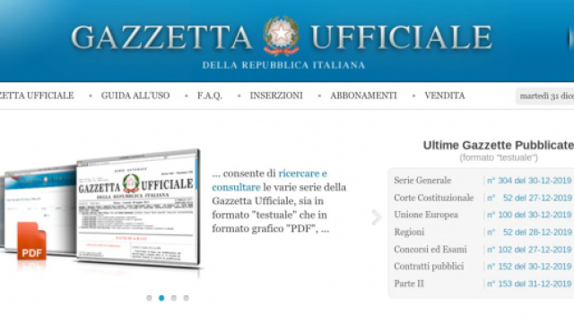 Pensioni anticipate 2020, la legge di bilancio è in Gazzetta Ufficiale