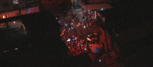 Moradores fazem protesto em Paraisópolis. (Reprodução/TV Globo)