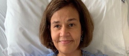 Claudia Rodrigues em imagem divulgada nesta quarta-feira (4), durante internação em hospital em São Paulo. (Arquivo Pessoal)